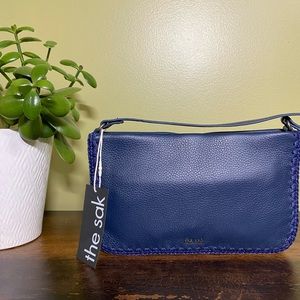 The Sak Navy Blue Flora Shoulder Bag NWT